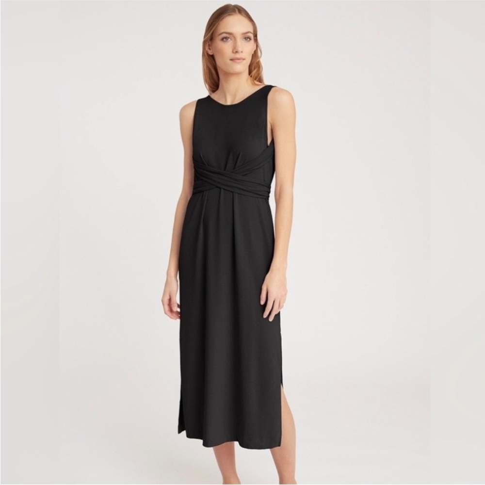 Cuyana Black Wrap Maxi Dress - XS